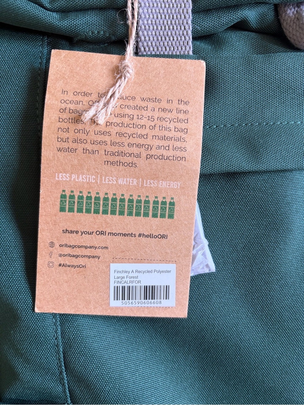 Teal Tote-Style Men's Backpack - Picture 8 of 11